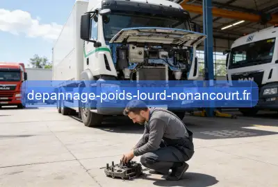 Air, boite de vitesse, freins bloqué sur poids lourd